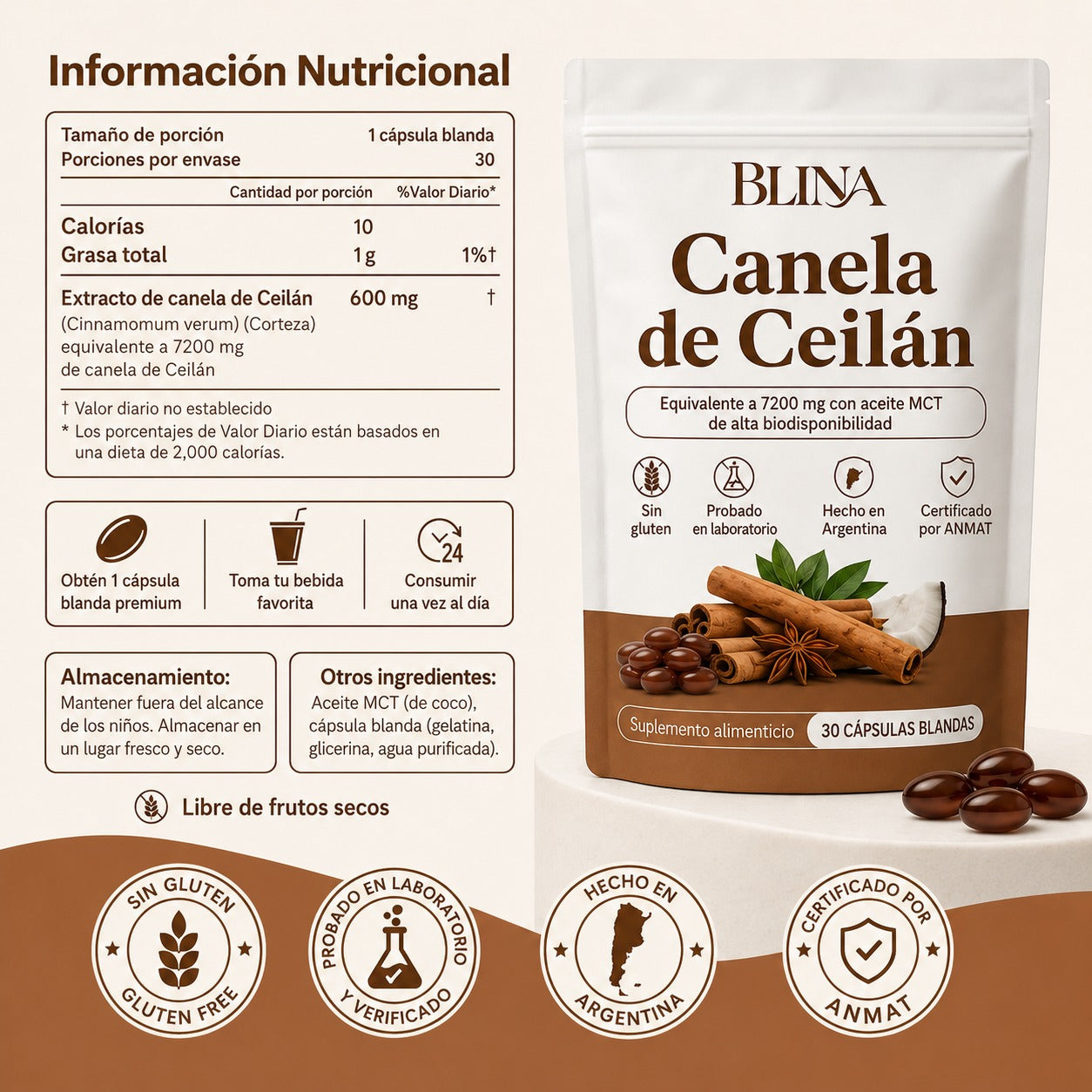 Blina | Glucosa estable, mejor sueño y energía sostenida sin bajones