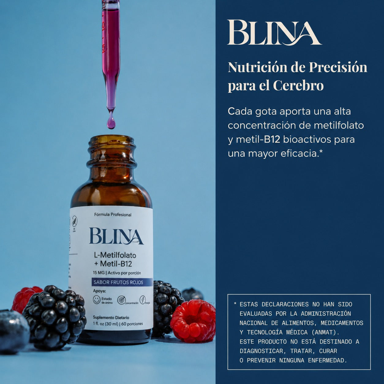 Blina | Claridad mental, mejor ánimo y energía sostenida en gotas