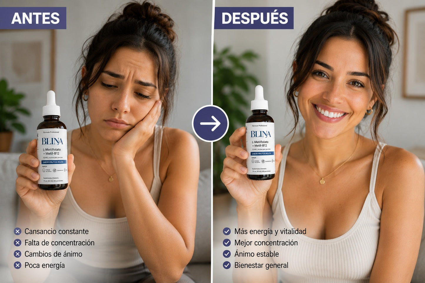 Blina | Claridad mental, mejor ánimo y energía sostenida en gotas