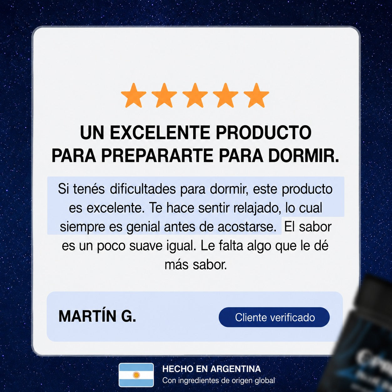 Blina | El polvo natural para apagar la cabeza y dormir toda la noche