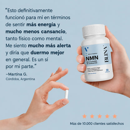 Blina NMN | Recuperá la energía que tenías antes
