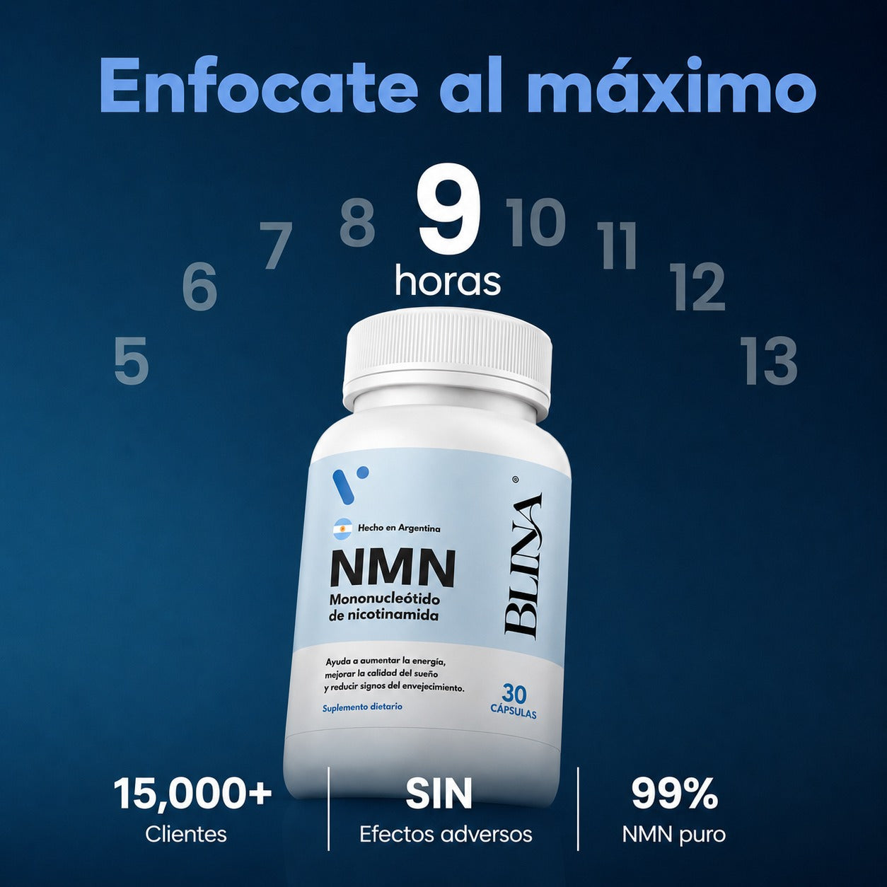 Blina NMN | Recuperá la energía que tenías antes