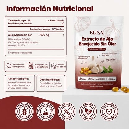 Blina | Extracto de ajo madurado para apoyar tu presión arterial