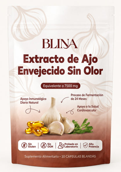 Blina | Extracto de ajo madurado para apoyar tu presión arterial