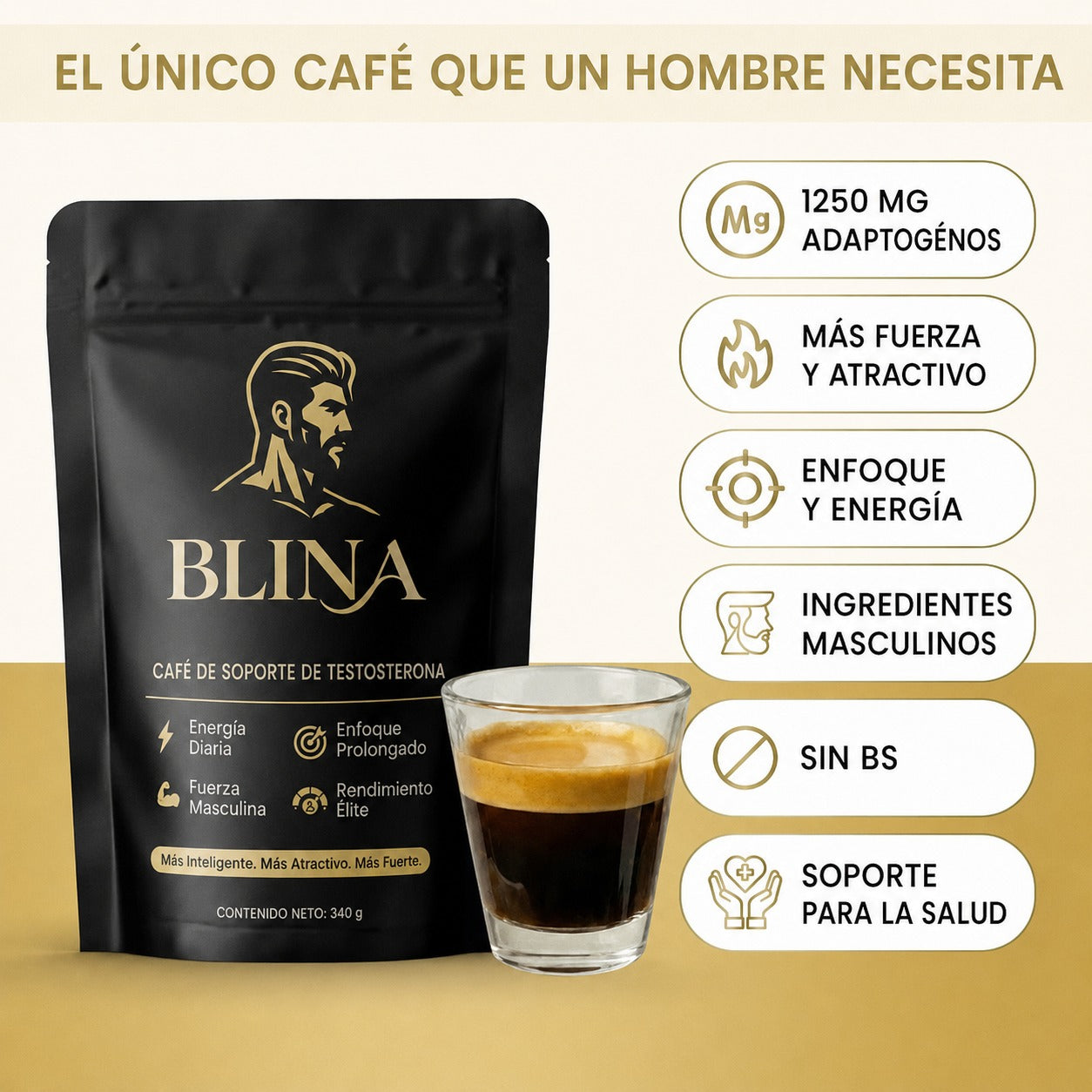 Blina | Subí tu testosterona con tu café de las mañanas