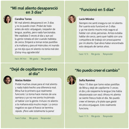 Blina | El probiótico oral que ataca el mal aliento de raíz
