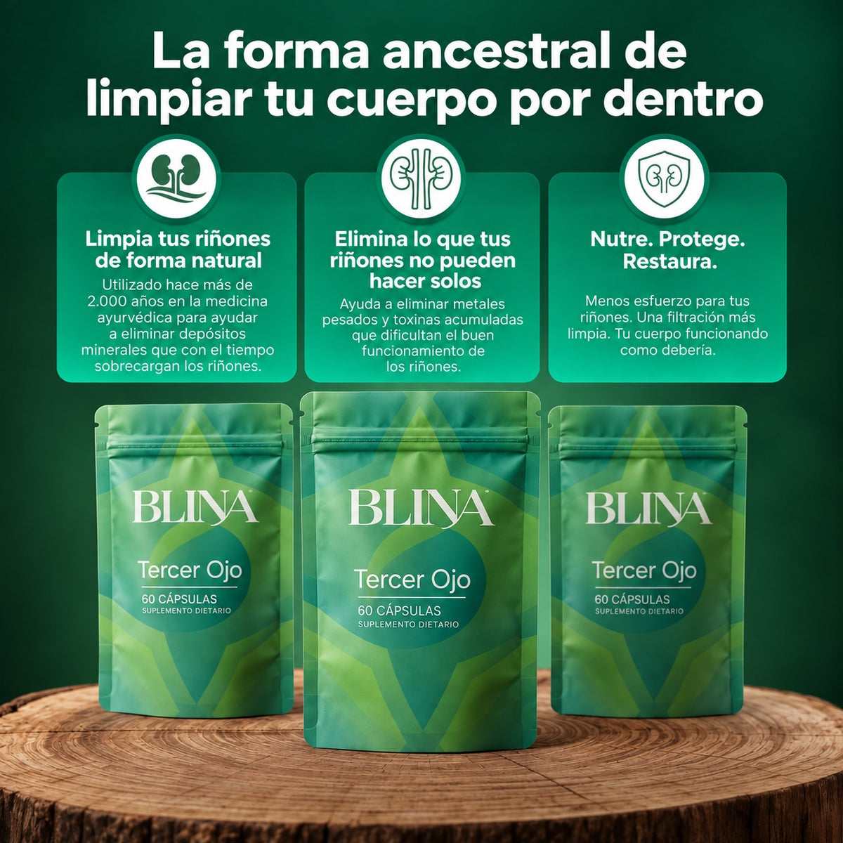 Blina | Desinflamá y activá el drenaje natural de tus riñones